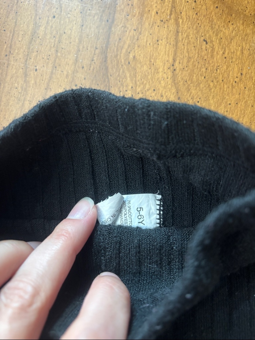 🟢10/$10 - Ribbed Black Tights - Picture 2 of 2